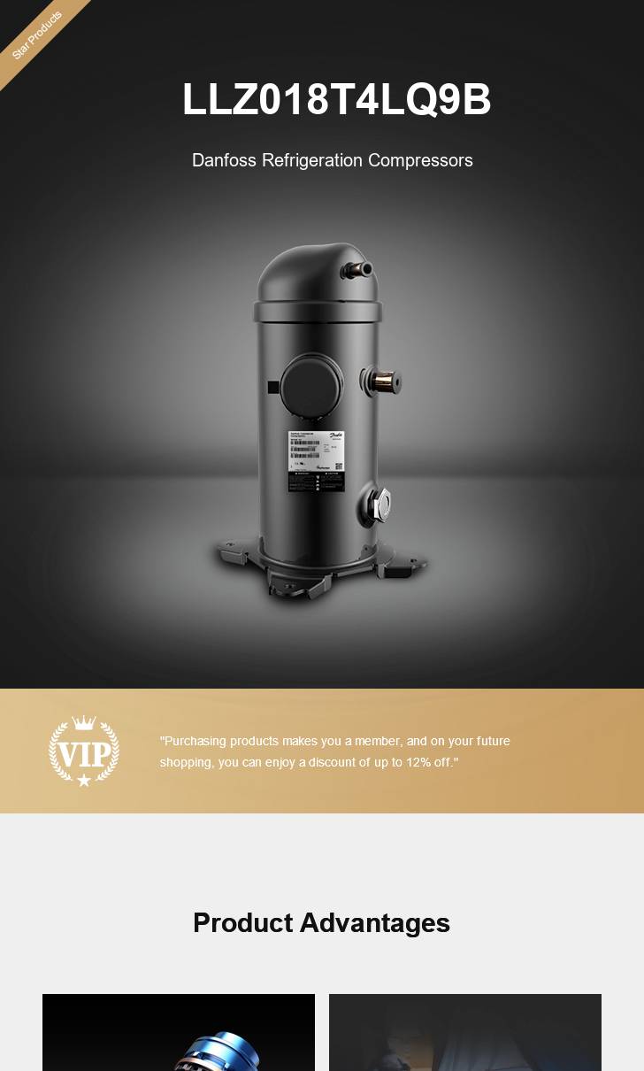 Danfoss Compressor LLZ018T4LQ9B, technical parameters pdf, structure diagram
